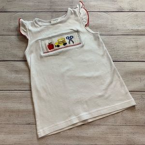 Girls School Smocked Tee Size 5